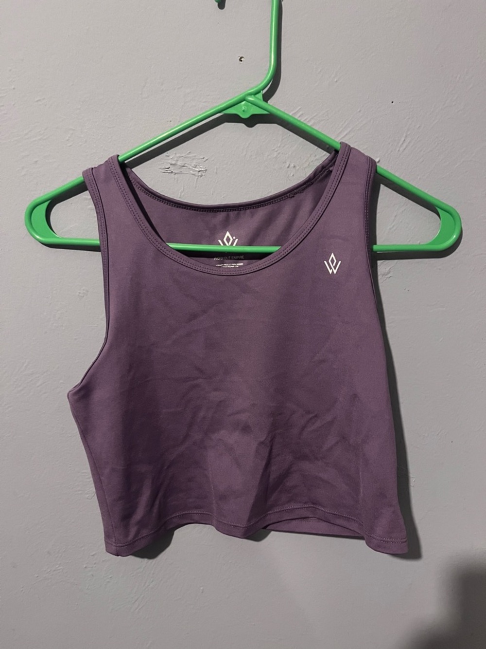 Fitted Women's Purple Crop Tank Top